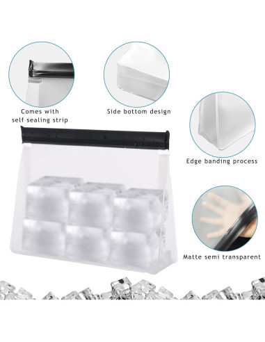 Conjunto de 6 Bolsas de Hielo Reutilizables YEXEXINM 25.4x18.5cm