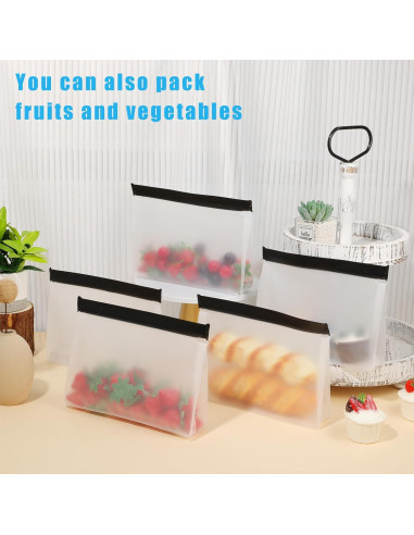 Conjunto de 6 Bolsas de Hielo Reutilizables YEXEXINM 25.4x18.5cm