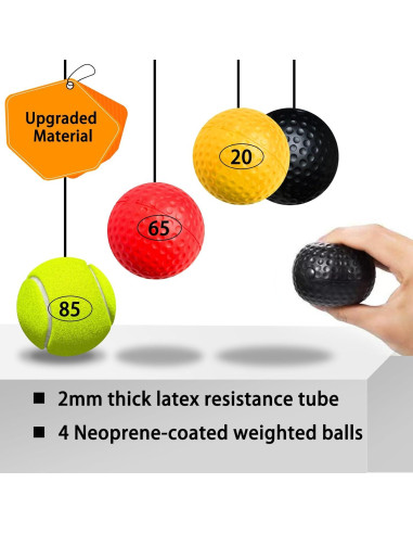 Paquete de 2 Pelotas de Reflexión FUNUCURR para Boxeo