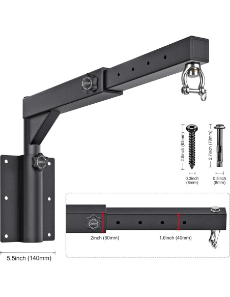 Soporte de Bolsa de Boxeo Ajustable Dolibest DBPHB-01 362 kg