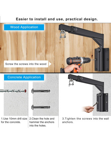 Soporte de Bolsa de Boxeo Ajustable Dolibest DBPHB-01 362 kg