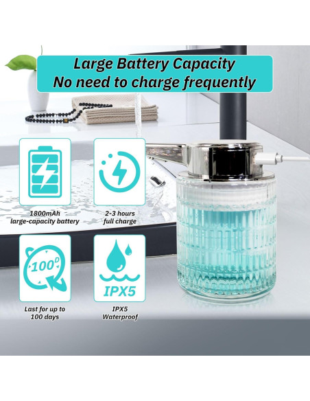 Dispensador de Jabón Automático Octonyluck 320ml Sin Contacto Dispensador de Jabón Automático Octonyluck 320ml Sin Contacto