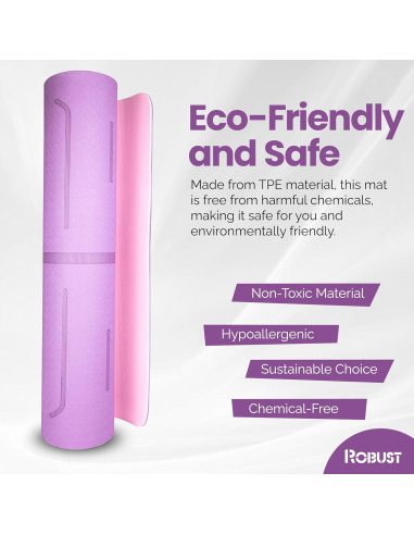 Alfombrilla de Yoga Antideslizante Robust TPE 182.88x60.96cm