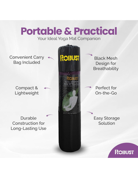 Alfombrilla de Yoga Antideslizante Robust TPE 182.88x60.96cm
