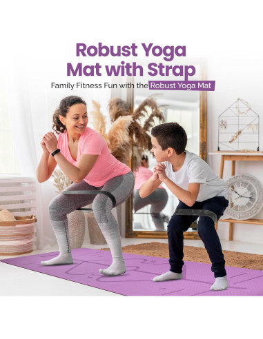Alfombrilla de Yoga Antideslizante Robust TPE 182.88x60.96cm