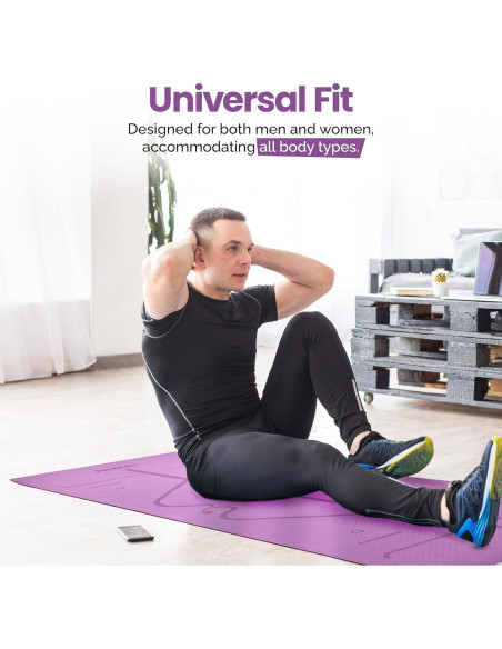 Alfombrilla de Yoga Antideslizante Robust TPE 182.88x60.96cm