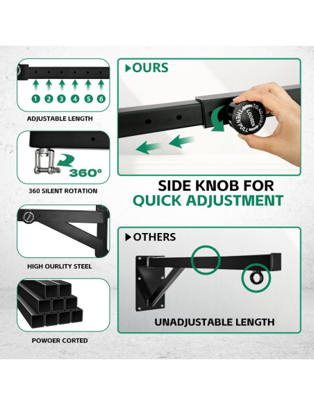 Soporte para Saco de Boxeo LTSEAME Ajustable 272 kg