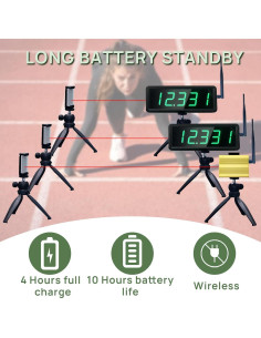 Temporizador láser inalámbrico YZ 4.54 kg para sprints y entrenamiento 2