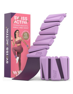 Pesas para Muñecas y Tobillos Swiss Activa+ 0.45kg Ajustables