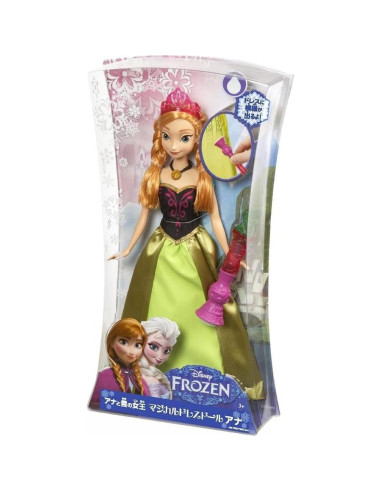 Muñeca de Moda Anna Cambio de Color Disney Frozen Mattel