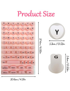 Cubierta de Silicona para Teclado Play as pro - Rosa Flor de Cerezo 2