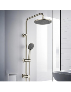 Sistema de Ducha de Pared Kingston Brass KSG2398D Níquel Cepillado 2