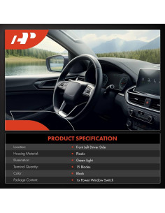 Interruptor de Ventana Eléctrica A-Premium para Toyota Corolla 2014-2019 2