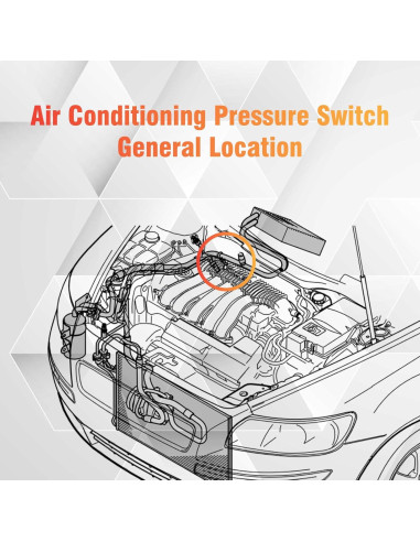 Interruptor de Presión A/C Sianxaido para Lexus y Toyota