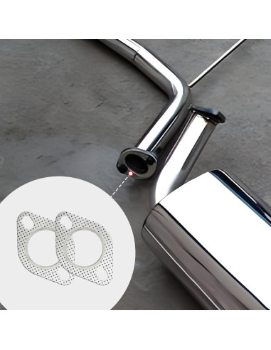 Junta de Escape Tioollev 5.08cm Kit de Reparación con Tornillos