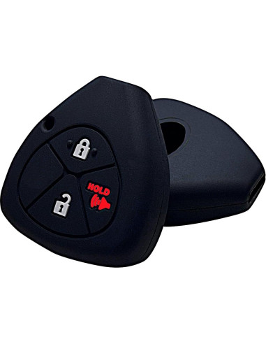 Cubierta de llavero Toyota RAV4 Avensis 3 botones Silicona