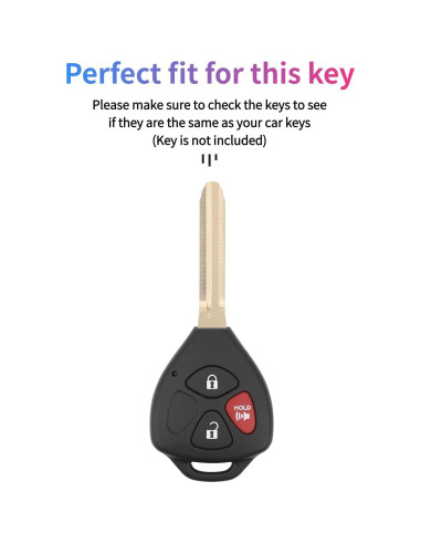 Cubierta de llavero Toyota RAV4 Avensis 3 botones Silicona