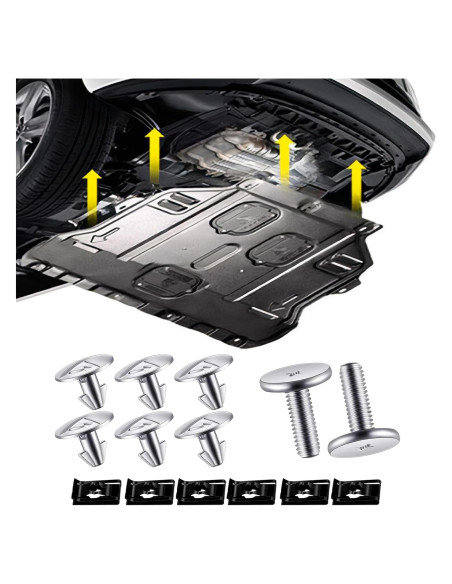 Kit de Hardware para Escudo de Salpicaduras de Motor 14 Piezas - Meorain