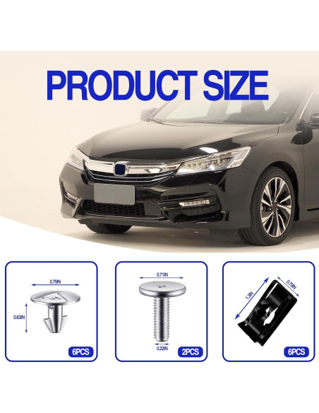 Kit de Hardware para Escudo de Salpicaduras de Motor 14 Piezas - Meorain