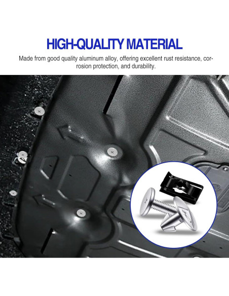 Kit de Hardware para Escudo de Salpicaduras de Motor 14 Piezas - Meorain