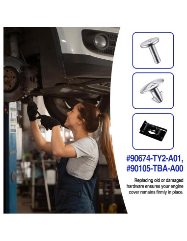 Kit de Hardware para Escudo de Salpicaduras de Motor 14 Piezas - Meorain