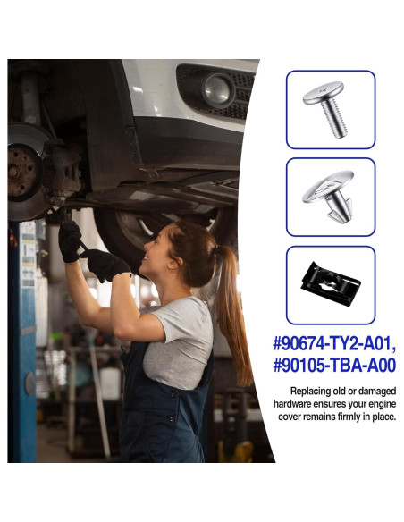 Kit de Hardware para Escudo de Salpicaduras de Motor 14 Piezas - Meorain