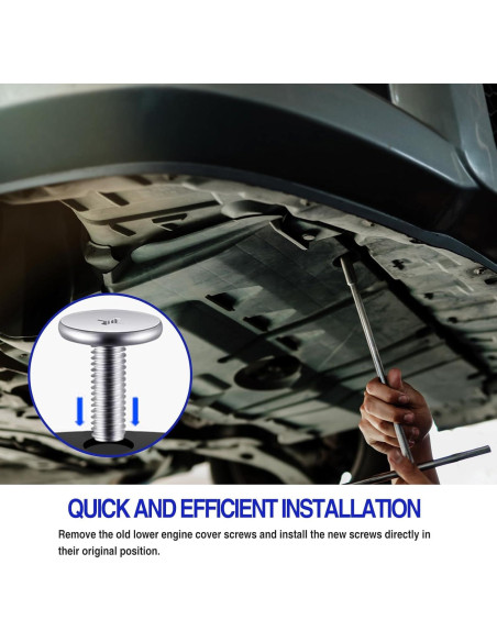 Kit de Hardware para Escudo de Salpicaduras de Motor 14 Piezas - Meorain