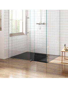Base de Ducha FerdY 120x90 cm Antideslizante SMC Negra 2