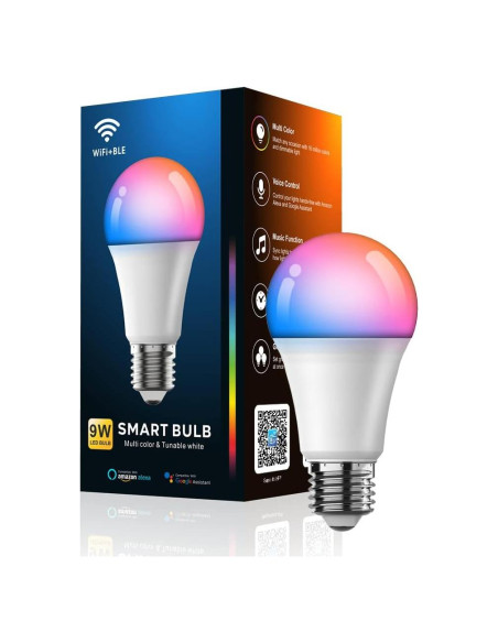 Bombilla Inteligente WiFi YHW Surplife 9W Control Alexa