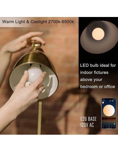 Bombilla Inteligente WiFi YHW Surplife 9W Control Alexa