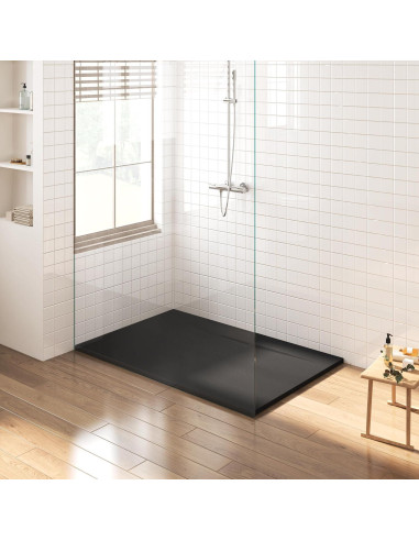 Base de Ducha FerdY 120x90 cm Antideslizante SMC Negra