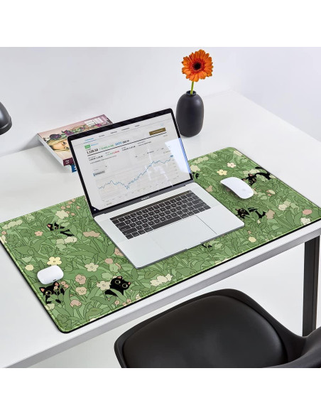 Alfombrilla de Escritorio Grande YKJWW Gato Kawaii 80x40cm