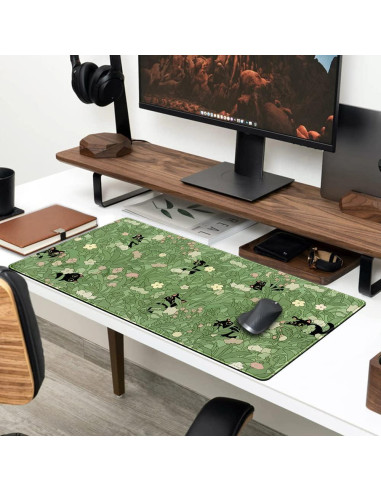 Alfombrilla de Escritorio Grande YKJWW Gato Kawaii 80x40cm