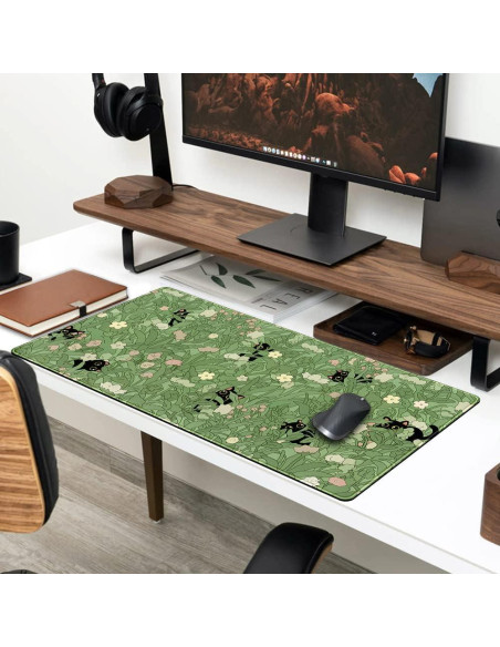 Alfombrilla de Escritorio Grande YKJWW Gato Kawaii 80x40cm