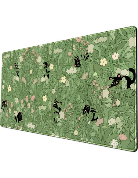 Alfombrilla de Escritorio Grande YKJWW Gato Kawaii 80x40cm