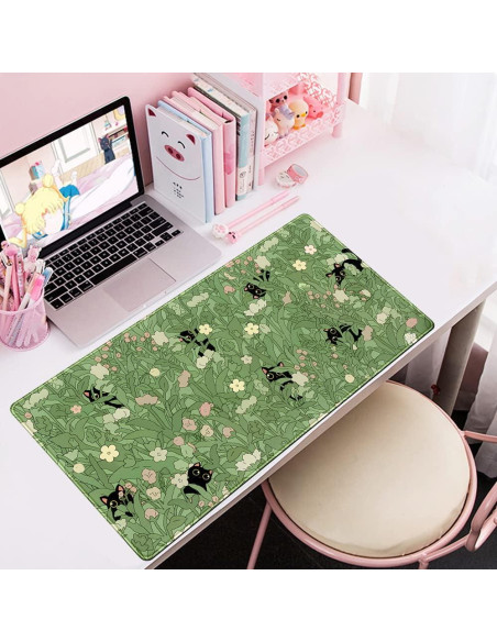 Alfombrilla de Escritorio Grande YKJWW Gato Kawaii 80x40cm