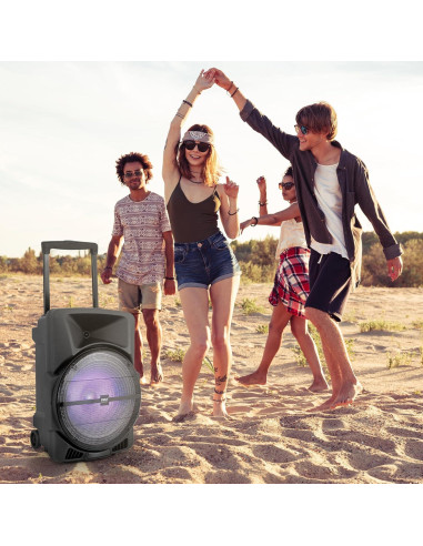 Altavoz PA portátil Pyle 1200W Bluetooth con USB y FM