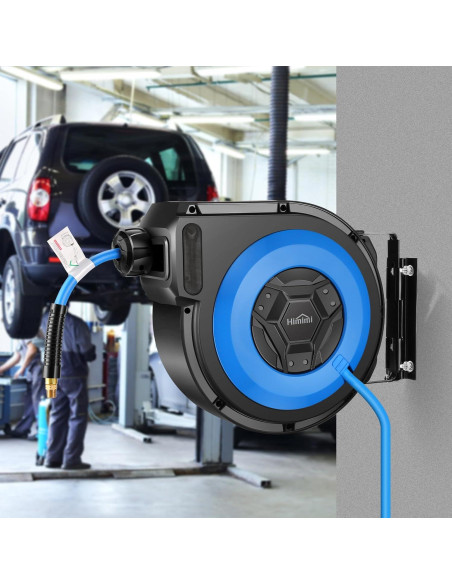 Carrete de Manguera de Aire Retráctil Himimi 15.24M 300PSI