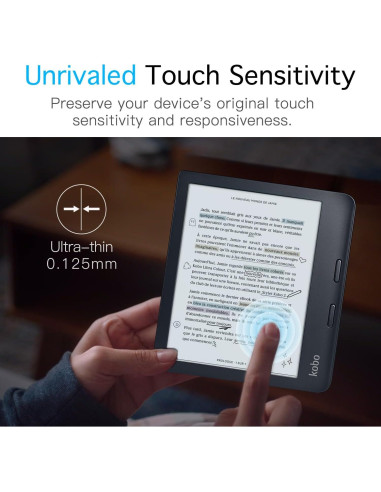 MoKo 3-Pack Protector de Pantalla Mate para Kobo Libra 7"