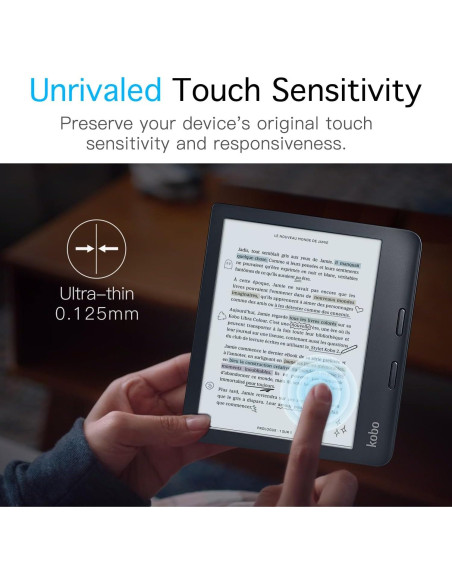 MoKo 3-Pack Protector de Pantalla Mate para Kobo Libra 7"