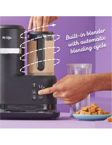 Cafetera 3-en-1 Mr. Coffee con Licuadora y Filtro Reutilizable