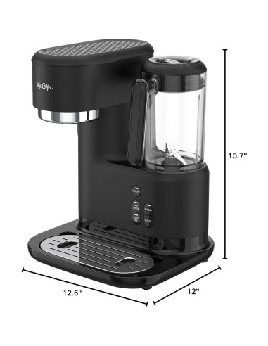 Cafetera 3-en-1 Mr. Coffee con Licuadora y Filtro Reutilizable