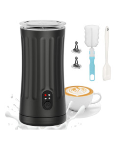 Espumador de Leche Eléctrico Genérico 240ml 4-en-1 Negro