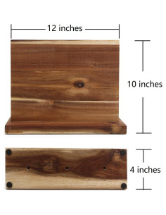 Soporte Magnético para Cuchillos Azauvc 30.48x25.4cm Madera 2