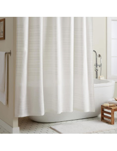 Cortina de Ducha Texturizada Town & Country Sophia 178x183 cm Blanca 2