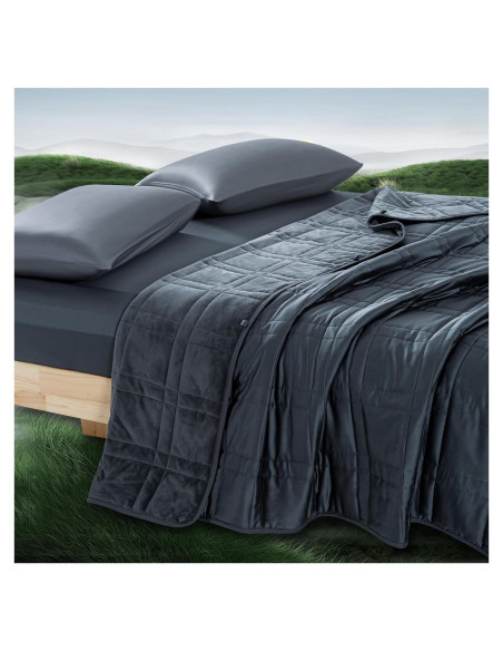 Manta con Peso King 9kg OMYSTYLE Doble Cara Terciopelo Tencel