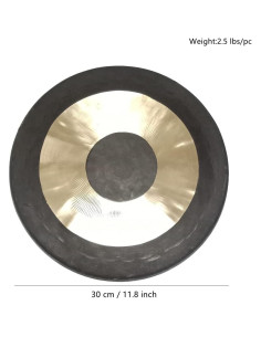 Gong Chino de Cobre RUIMIMI 30cm con Mazo de Madera 2