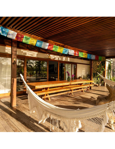 Conjunto de Banderas de Oración Tibetanas ZenBless - 10 Banderas 34.8x34cm