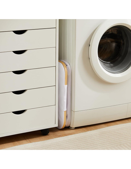 Cesta de lavandería delgada 63L con tapa y bolsa extraíble - Fiona