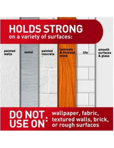 Tiras Adhesivas de Repuesto Grande Command 6 Unidades Blancas